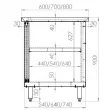 Meuble inox portes battantes 1400x800mm BERTRAND - TFB/148 TFB/148+BAF